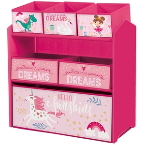 Dulap U-GROW Believe in your dreams UMDU02-PNK, 6 sertare, 0 luni+, roz 