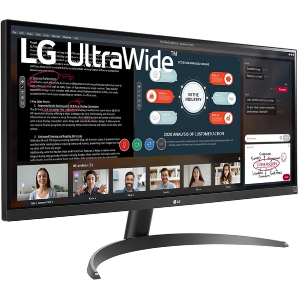 Monitor LED IPS LG 29WP500-B, 29" UltraWide, Full HD, 75Hz, AMD Freesync, HDR10, negru