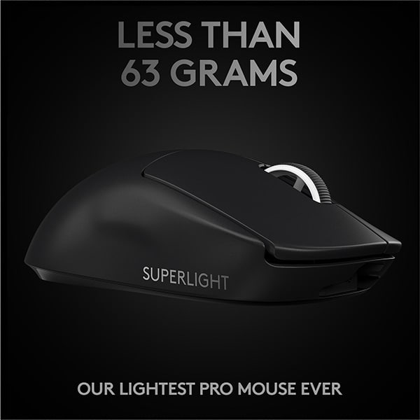 Mouse Gaming Wireless LOGITECH G Pro X Superlight, 25400 dpi, negru