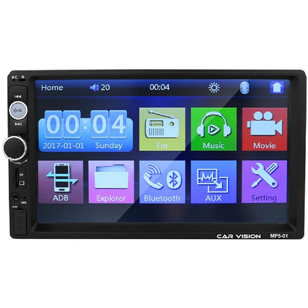 register console Evaluable Media receiver auto CAR VISION MP5-01, 4 x 45W Touch, Bluetooth, USB,  MirrorLink