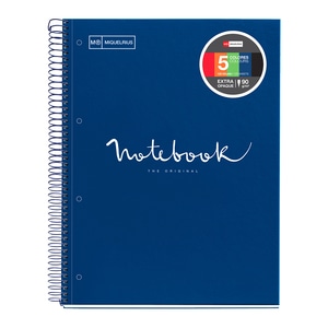Caiet pentru scoala MIQUELRIUS, matematica, A4, 120 file, legatura spirala, albastru