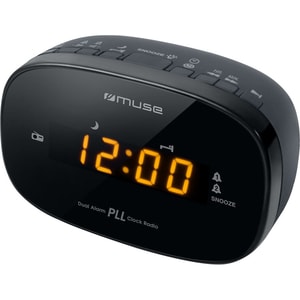 Radio cu ceas MUSE M-150 CR, FM, Dual Alarm, negru