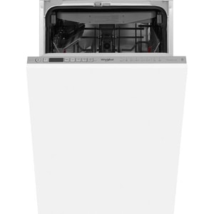 Masina de spalat vase incorporabila WHIRLPOOL WSIO 3O34 PFE X, 10 seturi, 8 programe, 45 cm, Clasa D, panou comanda gri