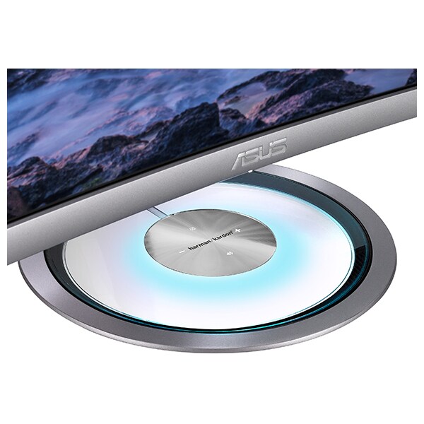 Monitor curbat LED ASUS Designo Curve MX32VQ, 31.5", WQHD, 60Hz, Flicker Free, gri inchis