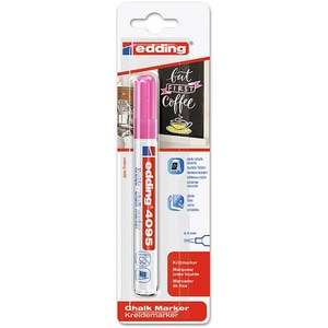 Marker pentru sticla EDDING 4095, creta lichida pe baza de apa, 2-3 mm, roz