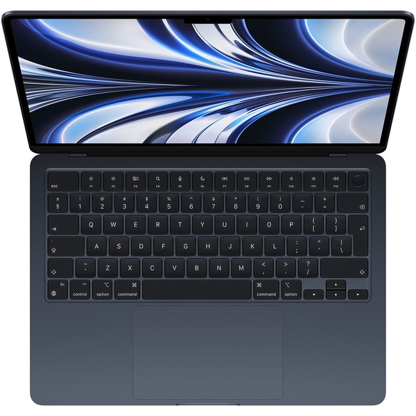 Laptop APPLE MacBook Air 13 mly43ze/a, Apple M2, 13.6" Retina Display, 8GB, SSD 512GB, 10-core GPU, macOS Monterey, Midnight, Tastatura layout INT