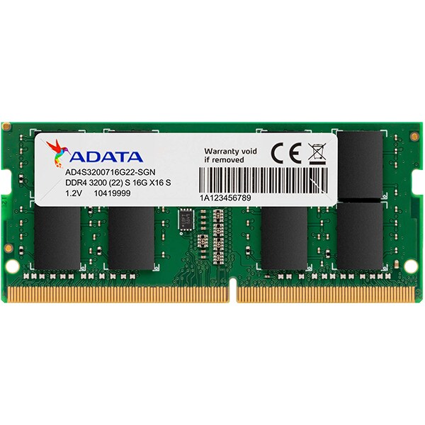 Memorie laptop ADATA Premier SO-DIMM, 32GB DDR4, 3200MHz, CL22, AD4S3200732G22-SGN