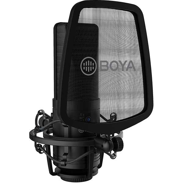 Microfon condensator BOYA BY-M1000, XLR, negru