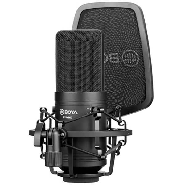 Microfon condensator BOYA BY-M800, XLR, negru