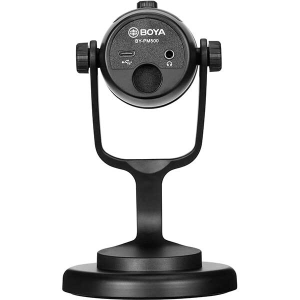 Microfon condensator BOYA BY-PM500, Jack 3.5 mm, USB, negru