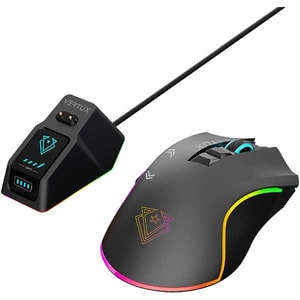 Mouse Gaming Wireless VERTUX Mustang GameCharged, 10000 dpi, negru