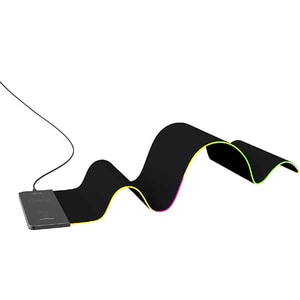 Mouse Pad Gaming VERTUX RaftPad-Qi, RGB, Wireless Charging, negru