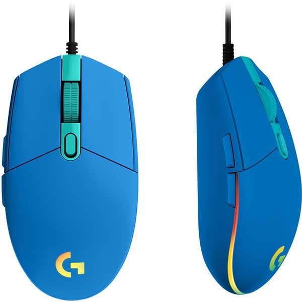 Mouse Gaming LOGITECH G102 LIGHTSYNC, 8000 dpi, albastru