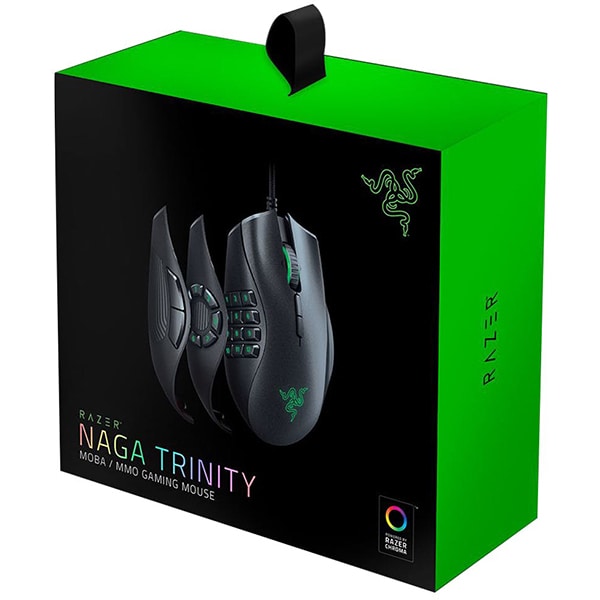 Mouse Gaming RAZER Naga Trinity, 16000 dpi, negru
