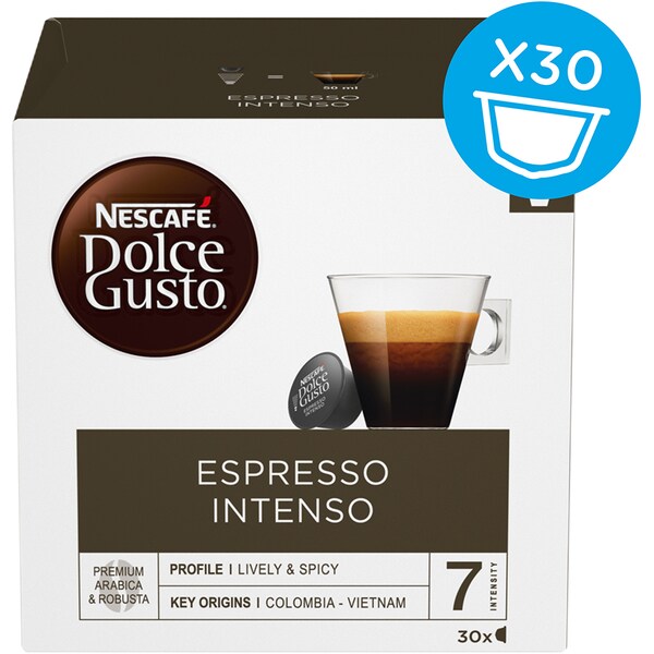 academic Association fake Set capsule cafea NESCAFE Dolce Gusto Espresso Intenso XL, 30 capsule, 210g
