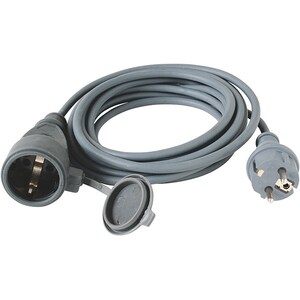 Cablu prelungitor HOME NV 7-20/GY, 1 priza, 20m, cauciuc