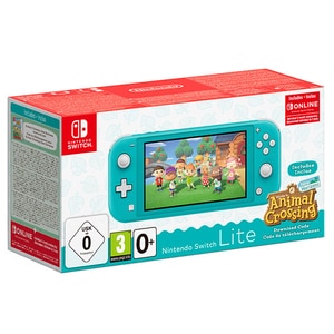 Consola portabila Nintendo Switch Lite Animal Crossing, turquoise
