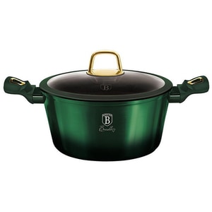 Cratita BERLINGER HAUS Emerald BH/6057, 2.2l, 20cm, aluminiu, verde