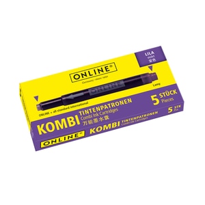 Patroane cerneala ONLINE Combi, 5 buc, mov