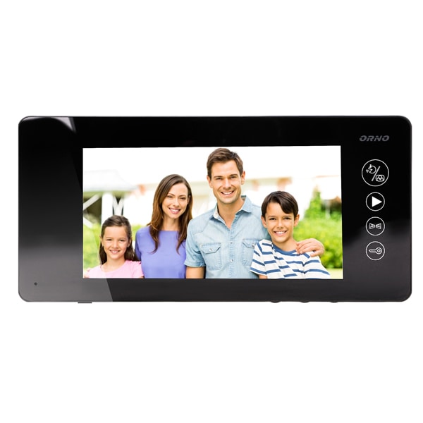 Interfon video cu fir ORNO OR-VID-JS-1053/B, LCD, 7 inch, negru
