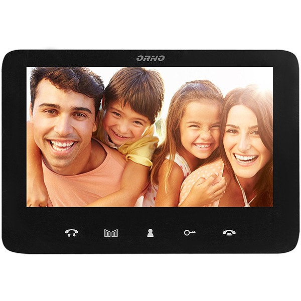 Interfon video cu fir ORNO OR-VID-VP-1073/B, LCD, 7 inch, negru-gri