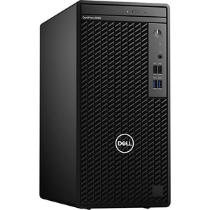 Sistem Desktop DELL OptiPlex 3080 Tower, Intel Core i5-10505 pana la 4.6GHz, 8GB, SSD 256GB, Intel UHD Graphics 630, Ubuntu, negru