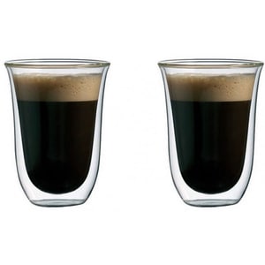 Set pahare DEL CAFFE Latteo, 2 piese, 0.3l, sticla