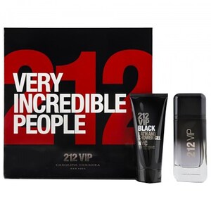 Set cadou CAROLINA HERRERA 212 VIP Black: Apa de parfum, 100ml + Gel de dus, 100ml