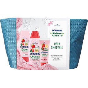 Set cadou SCAUMA Strawberry & Chia: Sampon, 400ml + Balsam de par, 200ml + Tratament pentru par, 200ml