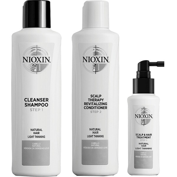 Set NIOXIN Sistem No.1: Sampon, 150ml + Balsam de par, 150ml + Tratament Leave-in, 50ml