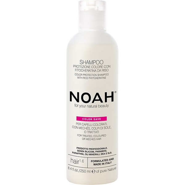 Pachet promo NOAH: Vopsea de par fara amoniac, 4.0 Saten, 140ml, 2 buc + Sampon Color Save, 630ml