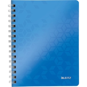 Caiet de birou LEITZ, dictando, A5, 80 file, legatura spirala, albastru