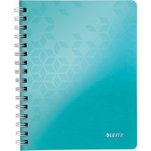 Caiet de birou LEITZ, dictando, A5, 80 file, legatura spirala, turcoaz