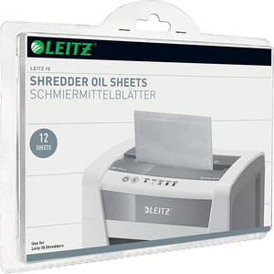 Coli impregnate cu ulei pentru distrugatoare documente LEITZ, 12 buc/set