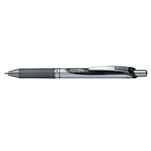 Roller cu gel PENTEL Energel, 0.7 mm, negru-gri