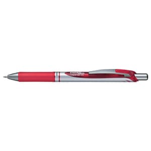 Roller cu gel PENTEL Energel, 0.7 mm, rosu-gri