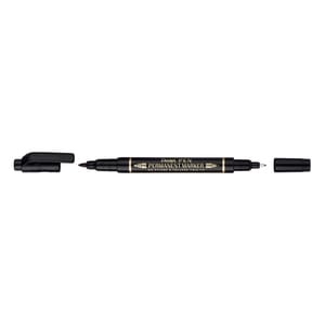Marker permanent PENTEL TWIN, 0.3-1.2 mm, negru