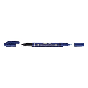 Marker permanent PENTEL TWIN, 0.3-1.2 mm, albastru