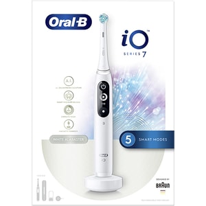 Periuta de dinti electrica ORAL-B iO7, Bluetooth, Curatare 3D, 5 programe, 1 capat, alb