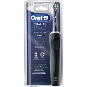 Periuta de dinti electrica ORAL-B Vitality Pro, 7600 oscilatii/min, Curatare 2D, 3 programe, 1 capat, negru