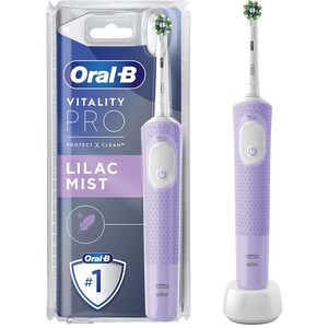 Periuta de dinti electrica ORAL-B Vitality Pro, 7600 oscilatii/min, Curatare 2D, 3 programe, 1 capat, violet