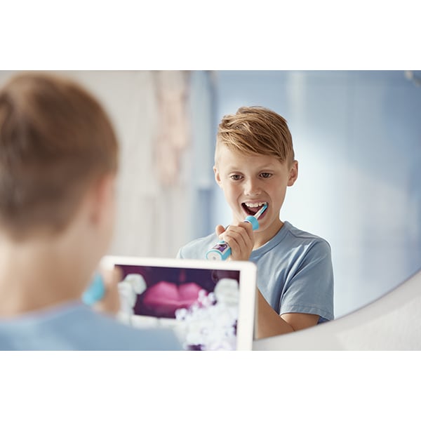 Periuta de dinti electrica PHILIPS Sonicare For Kids HX6321/04, 62.000 miscari/min, 1 program, 1 capat, albastru