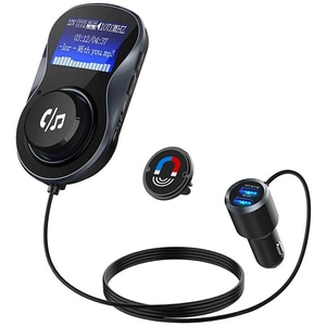 Modulator FM PNI Valentine F800, Bluetooth, USB, negru