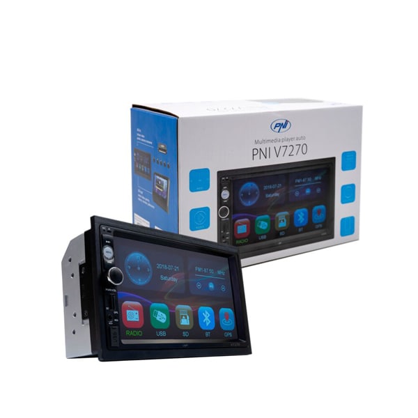 Media receiver auto PNI V7270, 7", 4 x 50W, Bluetooth, USB, GPS, Mirroring