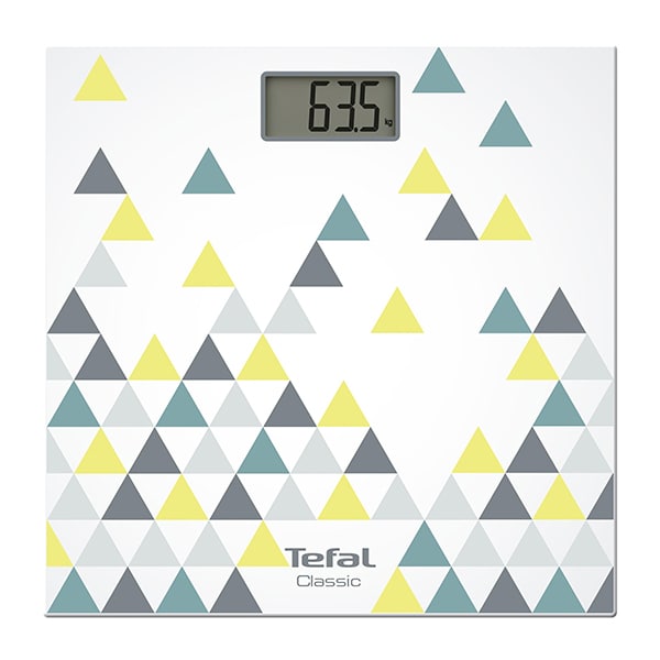 Cantar corporal TEFAL Classic PP1145V0, 160kg, electronic, sticla, multicolor