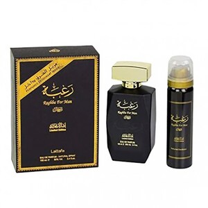Set cadou LATTAFA PERFUMES RAGHBA FOR MAN: Apa de parfum, 100ml + Deodorant spray, 50ml