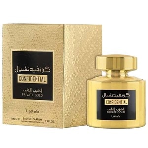Apa de parfum LATTAFA PERFUMES Confidential Private Gold, Femei,  100ml