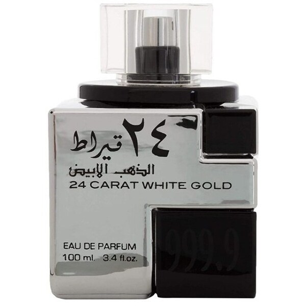 Apa de parfum LATTAFA PERFUMES 24 Carat White Gold, Barbati, 100ml