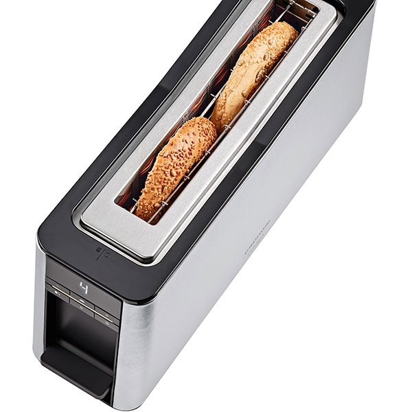 Prajitor de paine GRUNDIG Delisia TA8680, 2 felii, 900W, argintiu-negru 