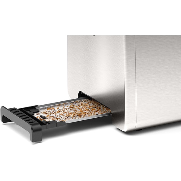 Prajitor de paine BOSCH CompactLine TAT3P420, 2 felii, 970W, argintiu-negru
